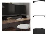 Vidaxl Tavolo Tv/Schermo In Vetro Nero 120X30X13 Cm - Mobili Tv