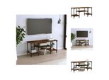 Mobile Tv Vidaxl Rovere Fumé 102X35X45,5 Cm Materiale A Base Di Legno - Mobili Tv