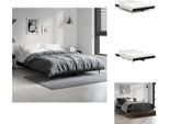 Vidaxl Struttura Letto Nera 140X190 Cm In Legno - Letti & Strutture Letto