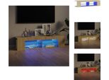 Mobile Tv Vidaxl Con Luci Led Rovere Sonoma 135X39X30 Cm - Mobili Tv