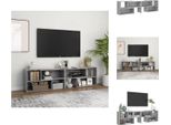 Vidaxl Mobile Tv Grigio Cemento 149X30X52 Cm Materiale A Base Di Legno - Mobili Tv