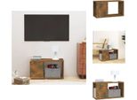 Mobile Tv Vidaxl Rovere Fumé 60X24X32 Cm Materiale A Base Di Legno - Mobili Tv