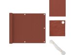 Vidaxl Schermo Privacy Per Balcone Rosso Terracotta 75X300 Cm Tessuto Oxford - Ombrelloni E Tende Da Sole