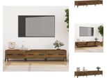 Vidaxl Mobile Tv Marrone Effetto Rovere 150X34,5X30 Cm Materiale A Base Di Legno - Mobili Tv