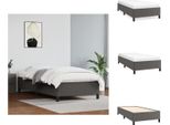 Vidaxl Struttura Letto Grigia 90X200 Cm In Pelle Finta - Letti E Strutture Letto
