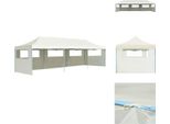 Vidaxl Tenda Pieghevole Per Feste Pop-Up Con 5 Pareti Laterali 3 X 9 M Crema - Padiglioni E Tende Per Feste