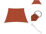 Vidaxl Tenda Da Sole 160 G/M² Rosso Terracotta 3/4X2 M Hdpe - Ombrelloni E Tende Da Sole