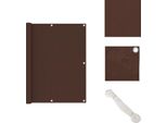 Vidaxl Schermo Privacy Per Balconi Marrone 120X400 Cm Tessuto Oxford - Ombrelloni E Tende Da Sole
