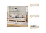 Vidaxl Letto Da Giorno Allungabile In Pino Massiccio 2X(90X190) Cm - Letti E Strutture Letto