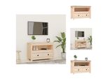 Mobile Tv Vidaxl 79X35X52 Cm In Legno Di Pino Massiccio - Mobili Tv