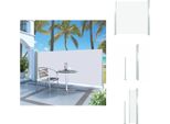 Vidaxl Tenda Laterale Estensibile 140X300 Cm Crema - Ombrelloni E Tende Da Sole