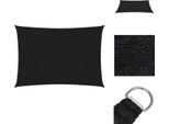 Vidaxl Tenda Da Sole 160 G/M² Nero 3X4,5 M Hdpe - Ombrelloni E Tende Da Sole