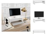 Vidaxl Supporto Per Monitor Bianco Lucido 42X24X13 Cm Materiale A Base Di Legno - Mobili Per Tv