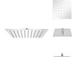 Vidaxl Soffione Doccia A Pioggia In Acciaio Inox 20X20 Cm Quadrato - Soffioni Doccia