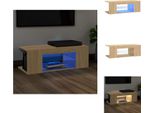 Vidaxl Mobile Tv Con Luci Led Rovere Sonoma 90X39X30Cm - Mobili Tv