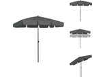 Vidaxl Ombrellone Antracite 200X125 Cm - Ombrelloni E Tende Da Sole