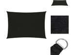 Vidaxl Tenda Da Sole 160 G/M² Nero 2,5X4 M Hdpe - Ombrelloni E Tende Da Sole