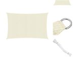 Vidaxl Tenda Da Sole 160 G/M² Crema 3X5 M Hdpe - Ombrelloni E Tende Da Sole
