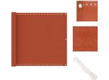Vidaxl Schermo Privacy Per Balcone Arancione 90X400 Cm Hdpe - Ombrelloni E Tende Da Sole