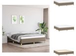 Vidaxl Struttura Letto In Tessuto Taupe 180X200 Cm - Letti E Strutture Letto