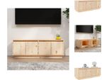 Mobile Tv Vidaxl 110X34X40 Cm In Legno Di Pino Massiccio - Mobili Tv