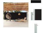 Vidaxl Tenda Laterale Estensibile 180X600 Cm Nero - Ombrelloni E Tende Da Sole