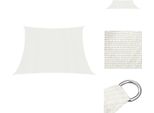 Vidaxl Tenda Da Sole 160 G/M² Bianco 3/4X2 M Hdpe - Ombrelloni E Tende Da Sole