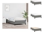 Vidaxl Struttura Letto Grigio Scuro 90X200 Cm In Tessuto - Letti E Strutture Letto