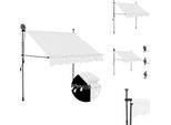 Vidaxl Tenda Da Sole Retrattile A Comando Manuale Con Led 150 Cm Crema - Tende Da Sole