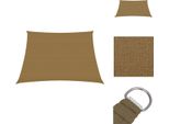 Vidaxl Tenda Da Sole 160 G/M² Taupe 3/4X2 M Hdpe - Ombrelloni E Tende Da Sole