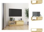 Mobile Tv Vidaxl 110X30X33,5 Cm In Legno Di Pino Massiccio - Mobili Tv