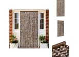 Vidaxl Tenda Zanzariera Marrone E Bianca 100X220 Cm In Ciniglia - Zanzariera