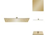 Vidaxl Soffione Doccia A Pioggia In Acciaio Inox 40X40 Cm Quadrato Golden - Soffioni Doccia