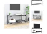 Mobile Tv Vidaxl Grigio Sonoma 80X33X41 Cm In Legno E Acciaio - Mobili Tv