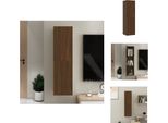 Vidaxl Mobile Tv A Parete In Rovere Marrone 30,5X30X110 Cm - Mobili Tv