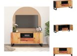 Mobile Tv Vidaxl 105X33,5X46 Cm In Legno Massiccio Di Acacia E Materiale A Base Di Legno - Mobili Tv