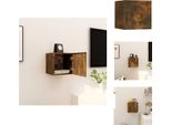 Vidaxl Mobile Tv A Parete In Rovere Fumé 30,5X30X30 Cm - Mobili Tv
