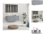 Vidaxl Mobile Tv Grigio Sonoma 80X30X30 Cm In Legno - Mobili Tv