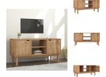 Vidaxl Mobile Tv Otta 113,5X43X57 Cm In Legno Di Pino Massiccio - Mobili Tv