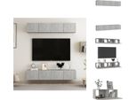 Vidaxl Mobili Tv 4 Pz. Grigio Cemento 80X30X30 Cm Materiale A Base Di Legno - Mobili Tv