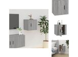 Vidaxl Mobile Tv A Parete Grigio Sonoma 40X34,5X40 Cm - Mobili Tv