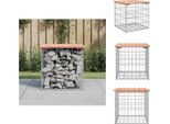Vidaxl Panchina Da Giardino Gabion 43X44X42 Cm In Legno Massiccio Di Abete Douglas - Panchine Da Giardino