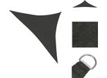 Vidaxl Tenda Da Sole 160 G/M² Antracite 3,5X3,5X4,9 M Hdpe - Ombrelloni E Tende Da Sole