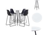 Vidaxl Set Da Bar 5 Pezzi In Plastica Nero - Gruppi Da Pranzo