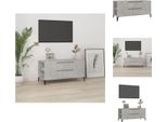 Mobile Tv Vidaxl Grigio Cemento 102X44,5X50 Cm Materiale A Base Di Legno - Mobili Tv
