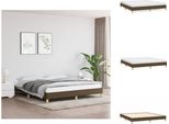 Vidaxl Struttura Letto In Tessuto Marrone Scuro 180X200 Cm - Letti E Strutture Letto