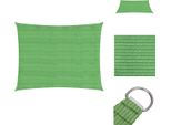 Vidaxl Tenda Da Sole 160 G/M² Verde Chiaro 3,5X4,5 M Hdpe - Ombrelloni E Tende Da Sole
