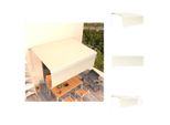 Vidaxl Tenda A Scomparsa Manuale Con Tenda A Rullo 4X3 M Crema - Tende Da Sole