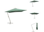 Vidaxl Ampelschirm 300X300 Cm Palo In Alluminio Verde - Ombrelloni E Tende Da Sole