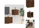 Vidaxl Mobile Tv A Parete Effetto Rovere Marrone 40X34,5X40 Cm - Mobili Tv